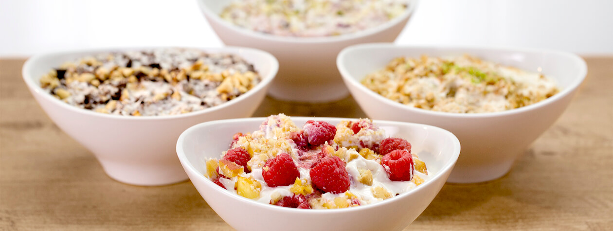 Dessert Yogurt Bowl with FAGE Total and the Ultimate Toppings