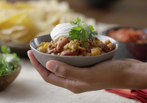 Everyday Chili with FAGE Sour Cream