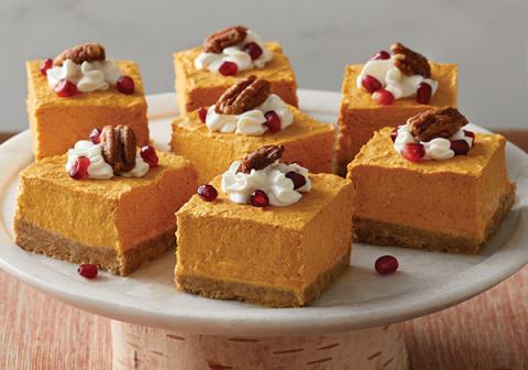 No-Bake Pumpkin Cheesecake Squares