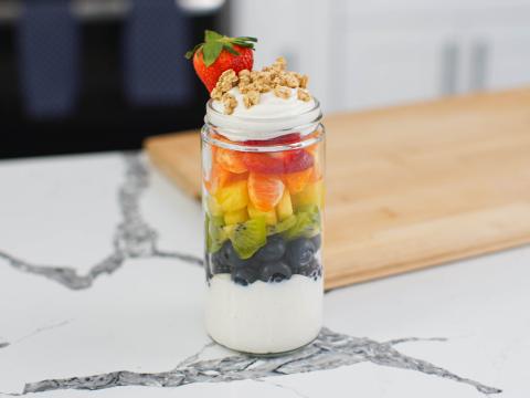 Rainbow Fruit & Yogurt Parfait