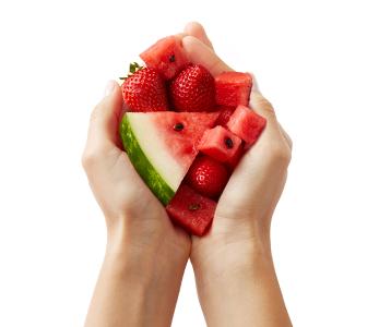 Strawberry Watermelon hands