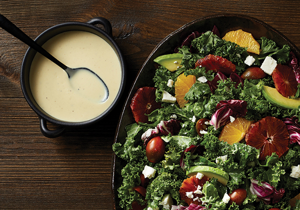 Kale Salad with Tangy Yogurt Dressing – The Travel Bite