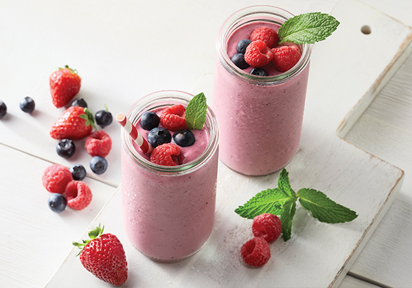 Mixed Berry Smoothie with Yogurt - Cooking For My Soul