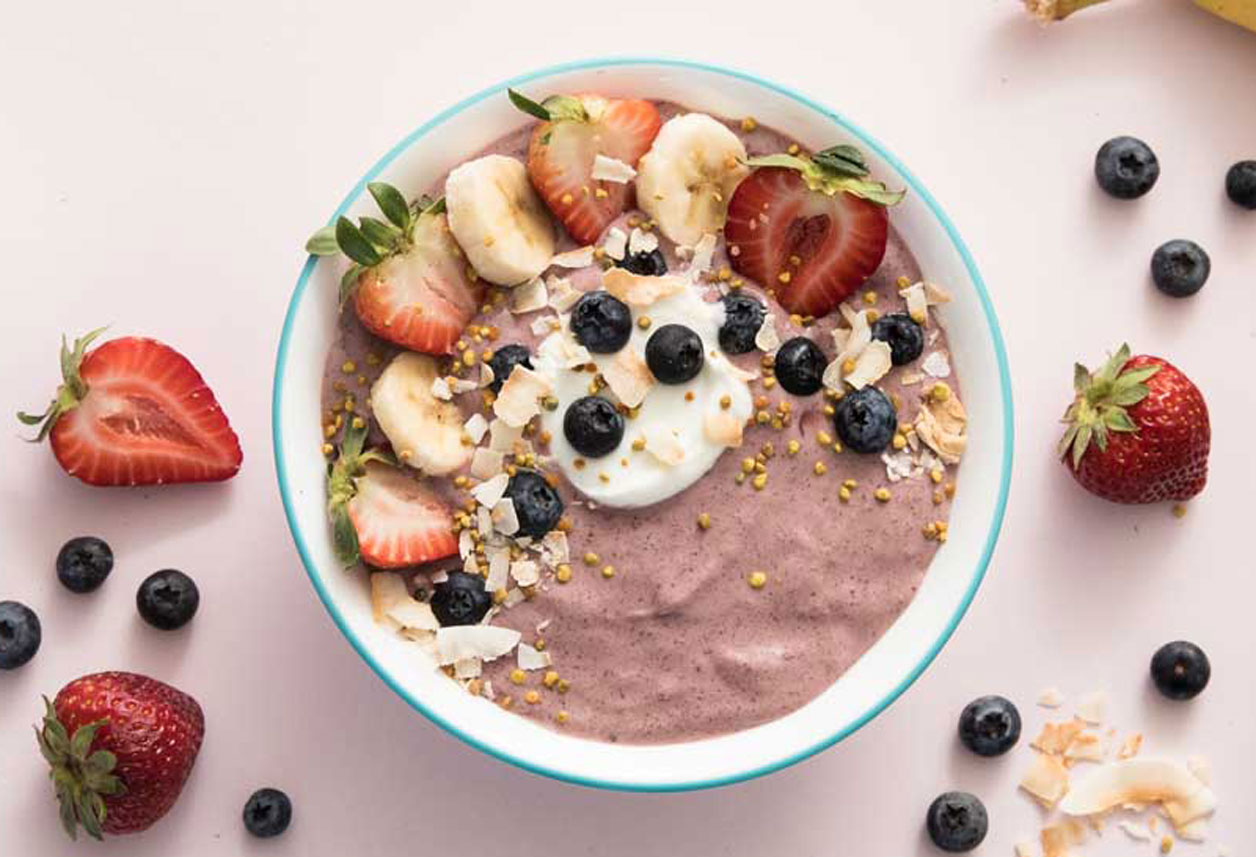 New Recipe: Greek Yogurt Smoothie Bowl with Honey, Fruit, and Coconut ...