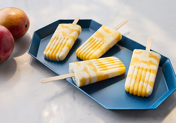 Greek Yogurt Mango Popsicles