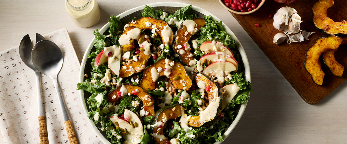 Harvest Salad with Yogurt Dressing