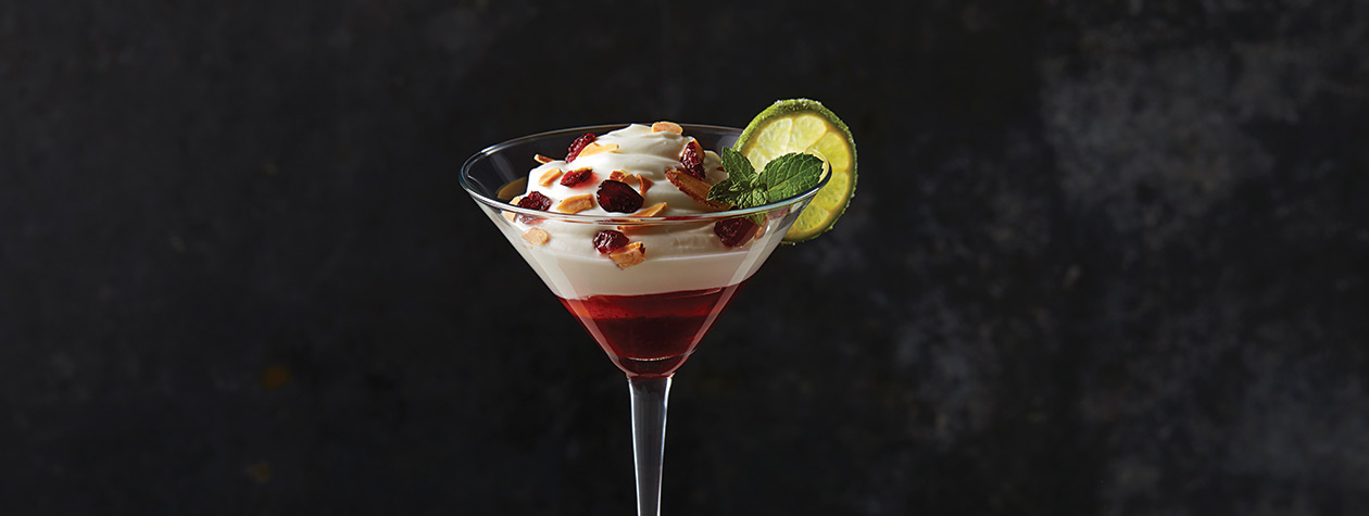 Cranberry Lime Dessert with FAGE Total
