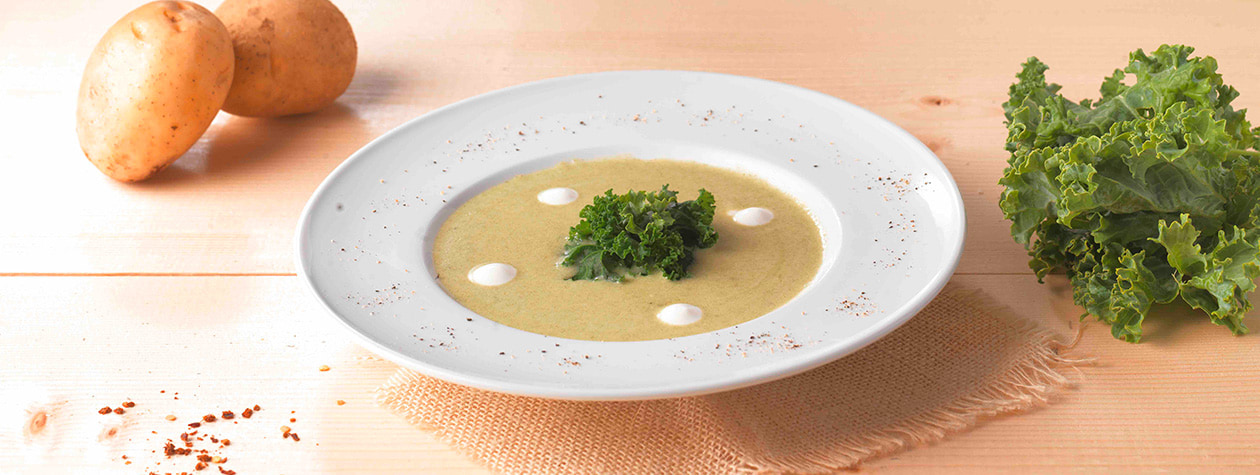 Kale and Potato Soup with FAGE Total