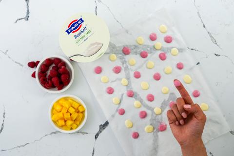 Tropical Frozen Yogurt Dots