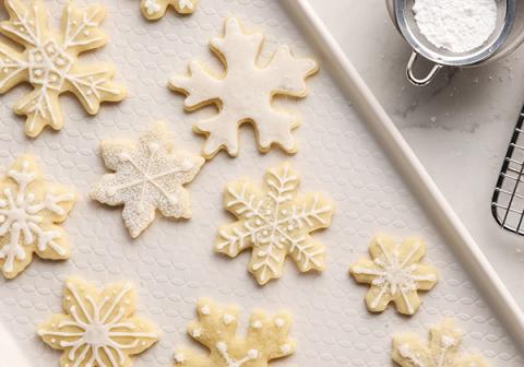 Snowflake Sour Cream Cookies 