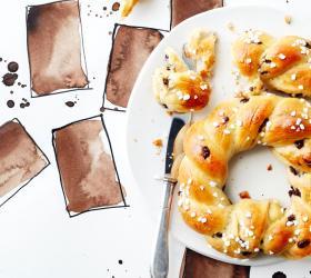Chocolate Chip Braided Bread with FAGE Total