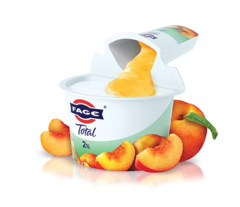 Peach - 2% Reduced Fat Greek Yogurt - FAGE Total Split Cup