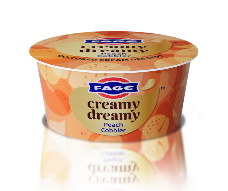 FAGE Creamy Dreamy Peach Cobbler